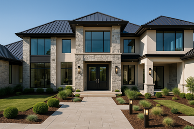 exterior of a out door hoe luxury remodel